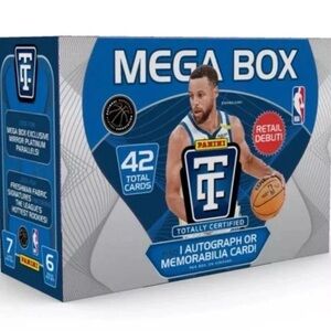Panini Mega Box Blue and White Trading Cards